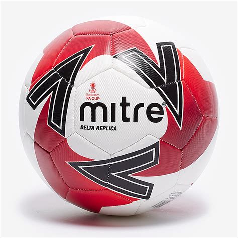 Mitre Delta Replica Fa Cup Ball Whitefa Cup Redred Footballs