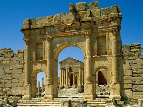 Tunisia Africa Sbeitla Roman Ruins