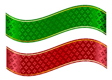 Red And Green Strip Set Png Clipart Clip Art Ribbon Png Powerpoint