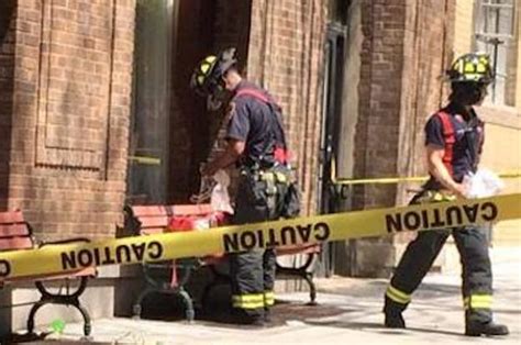 2 year old girl dies after being hit by falling debris from a building in manhattan
