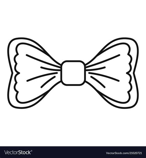 Trendy bow tie icon. Outline trendy bow tie vector icon for web design isolated on white ...
