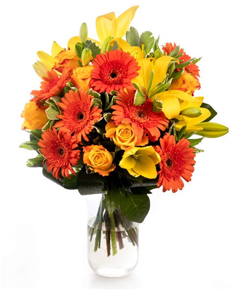 Bouquet With Lilies Gerbera Roses