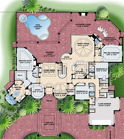 House Plans For 5000 Square Feet And Above House Plans