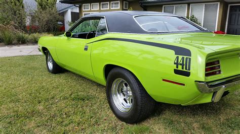 Cuda Green 1970 Dodge Barracuda Restored 440 6 Pack With Msd Variable