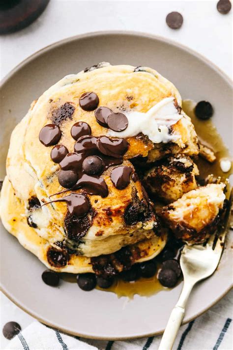 Chocolate Chip Pancakes ~ We Love Delicious Food Recipes And Cooking
