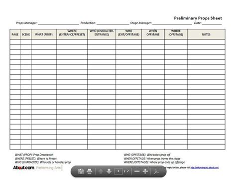It also speeds up the learning process. Use These Prop List Forms for All Your Theater Needs | Teaching theatre, Theatre props, Theatre ...