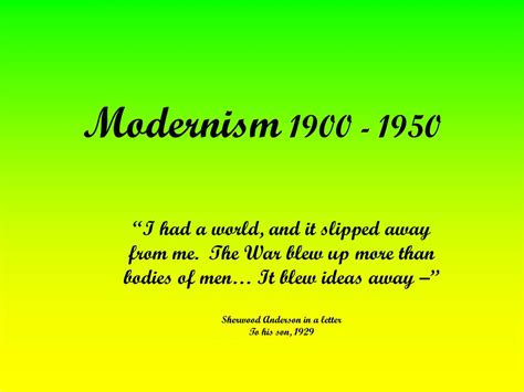 Ppt Modernism 1900 1950 Powerpoint Presentation Free