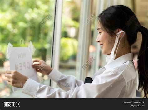 asian female waitress image and photo free trial bigstock