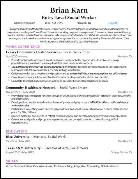 9 Social Worker Resume Examples That Worked In 2024