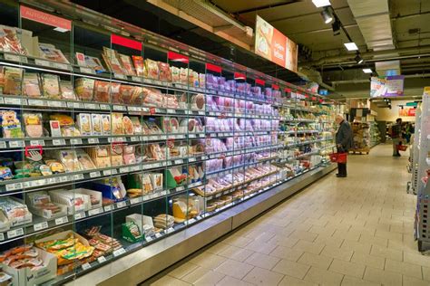 Interior Shot Of Rewe City Supermarket Editorial Photography Image Of