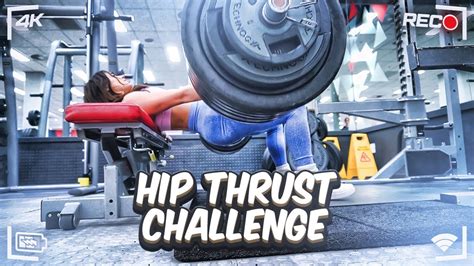 Hip Thrusting My Followers Body Weight Hip Thrust Challenge Youtube