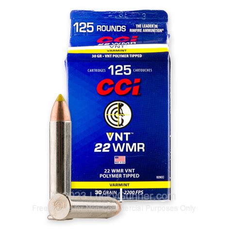 Premium 22 Wmr Ammo For Sale 30 Grain Vnt Ammunition In Stock By Cci