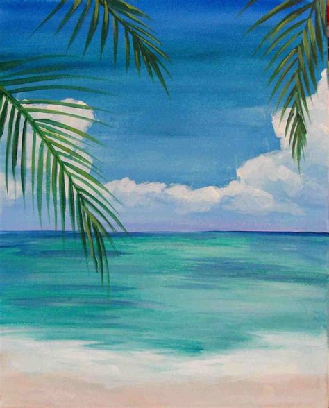 40 Simple Watercolor Paintings Ideas For Beginners To Copy Beach Art