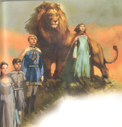 Art The Pevensies And Aslan Narnia Fans