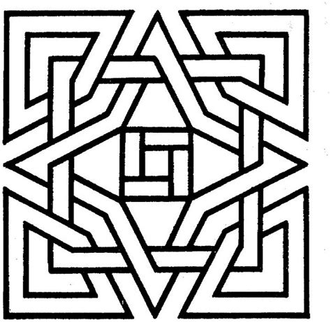 Geometric Shapes Coloring Page
