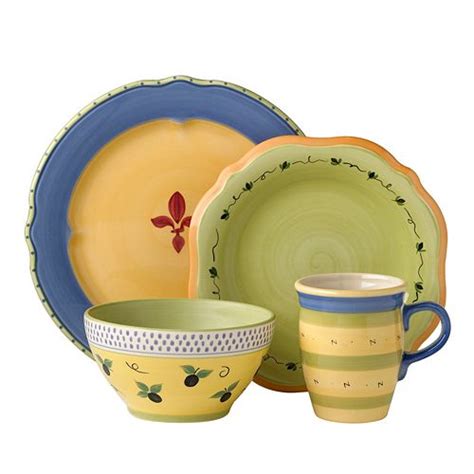 Pfaltzgraff Pistoulet Blue 16 Pc Dinnerware Set