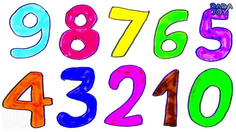Aprender A Contar Del 0 Al 9 Con Marcadoresaprender Colores Números