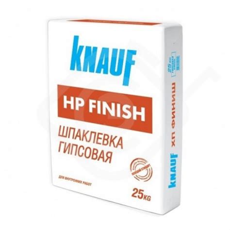Шпаклівка гіпсова Кнауф фініш (Knauf HP Finish) (25 кг.) купити у ...