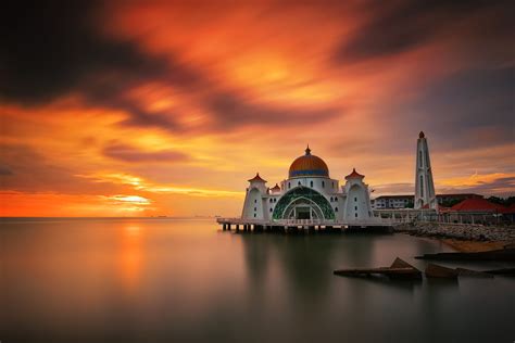 Tanjung Kling Malacca Malaysia Sonnenaufgang Sonnenuntergang Zeiten
