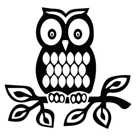 Owl Silhouette Template at GetDrawings | Free download