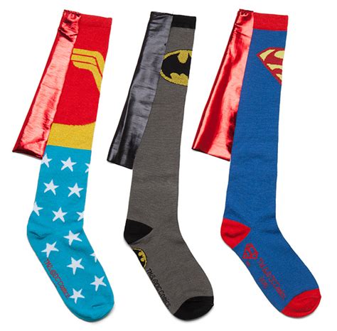 Dc Comics Superhero Caped Socks Geekalerts