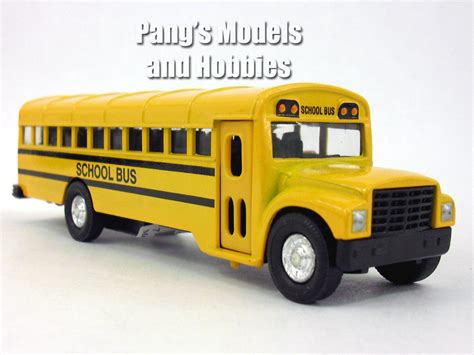 6 Inch Yellow School Bus Diecast Model By Kinsmart Pangs Models And
