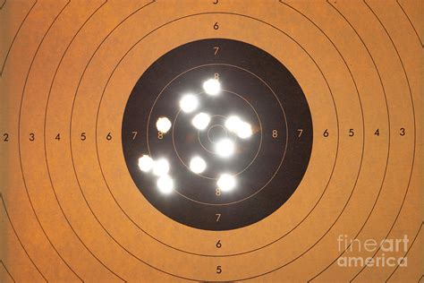 Shooting Target With Bullet Holes Photograph By Conceptual Images