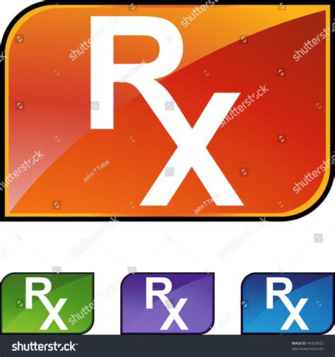 Prescription Symbol Stock Vector Illustration 49329925 Shutterstock