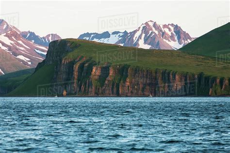 Palisade Cliffs On The Alaska Peninsula In Ikatan Bay Near False Pass