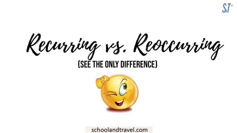 Reoccuring Vs Recurring Which Is Correct Faqs