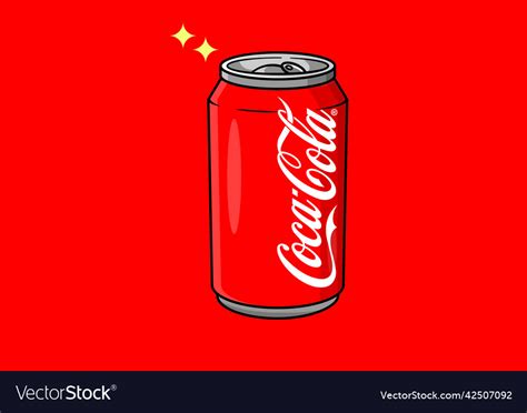 Coca Cola Can Royalty Free Vector Image Vectorstock