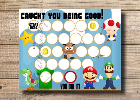 Free printable behavior charts.com they have behavior charts that feature everything from superheroes to favorite kid characters like dora the explorer, disney princesses, and mario brothers as well as generic charts with butterflies and flowers. Kids Reward Chart - Mario Reward Chart - Printable ...