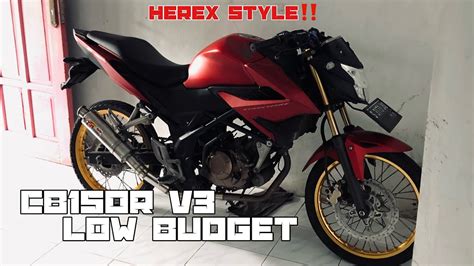 REVIEW CB150r HEREX STYLE LOW BUDGET HARIAN YouTube