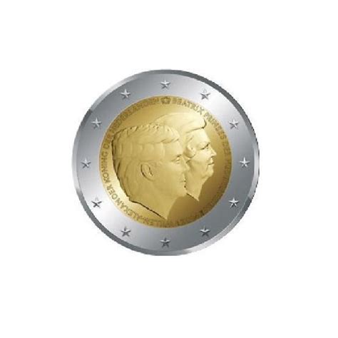 2 Euro Gedenkmünze Niederlande 2014 Doppelportrait Willem Alexander