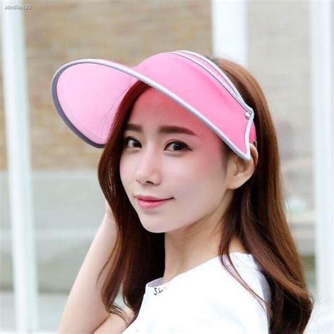 Spot Korean Sun Hat Lady Retractable Visors Skin Caps Shopee Philippines