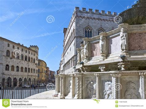 The Ancient Architectures Of Perugia Editorial Stock Image Image Of