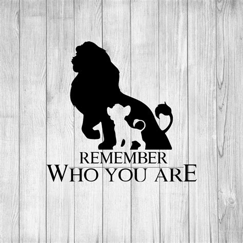 Remember Who You Are 2 Lion King Svg Simba Svg Mufasa Svg Etsy Australia