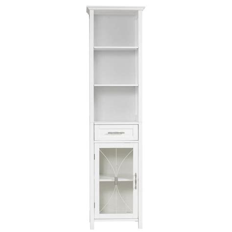 Elegant Home Fashions Hayes 15 In W X 555 In H X 15 In D White Mdf