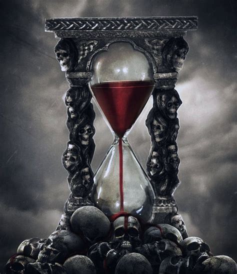Skull Hourglass Dark Gothic Art Gothic Fantasy Art Images