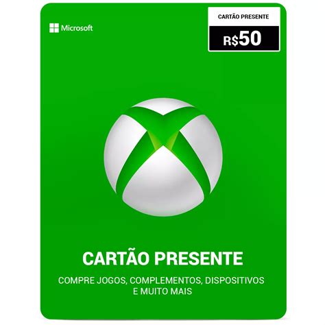 Cartão Xbox R 50 Reais Microsoft R4999
