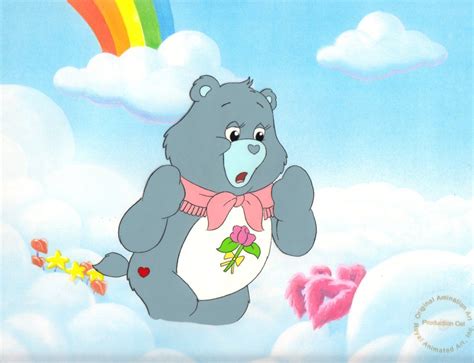 Vintage 1980s Care Bears Grams Bear Original Cartoon Animation Cel 20