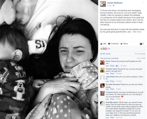 Grieving Mother Pushes Back Against Anti Vaxxers In Facebook Post