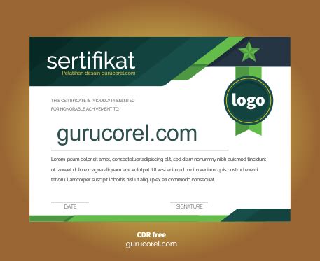 Download desain template sertifikat format docx (microsoft word) dan cdr (coreldraw) gratis bisa edit. Download Sertifikat CDR Paling Keren | Guru Corel