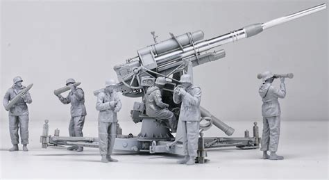 German 88mm Gun Flak36 W Artillery Figure