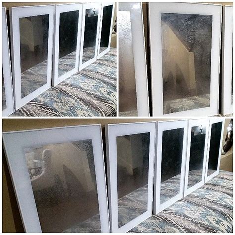 This will help give a sheen to your faux painted mercury glass.i recommend using a window with a tempered glass in it for safety reasons. DIY Mirrors! Ikea Glass cabinet doors for $1.00 each and ...