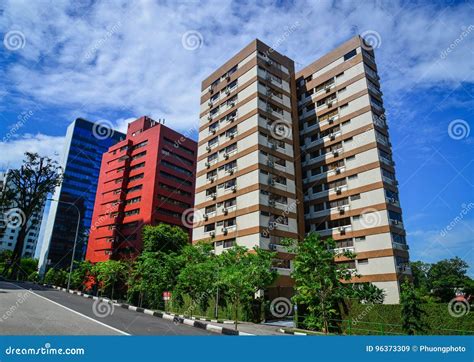 Luxury Apartments In Singapore Editorial Stock Image Image Of Block