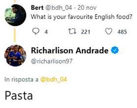 People interested in richarlison face also searched for. Gaffe sulla pasta di Richarlison, star dell'Everton ...