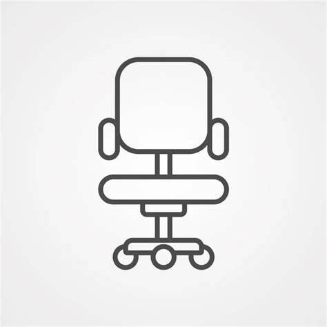 Office Work Chair Vector Icon — Stock Vector © Quka 85552604
