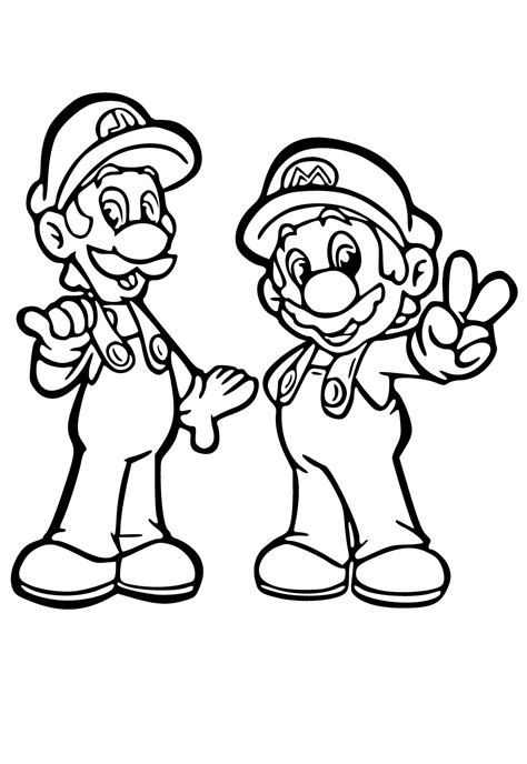 Free Mario Brothers Coloring Pages