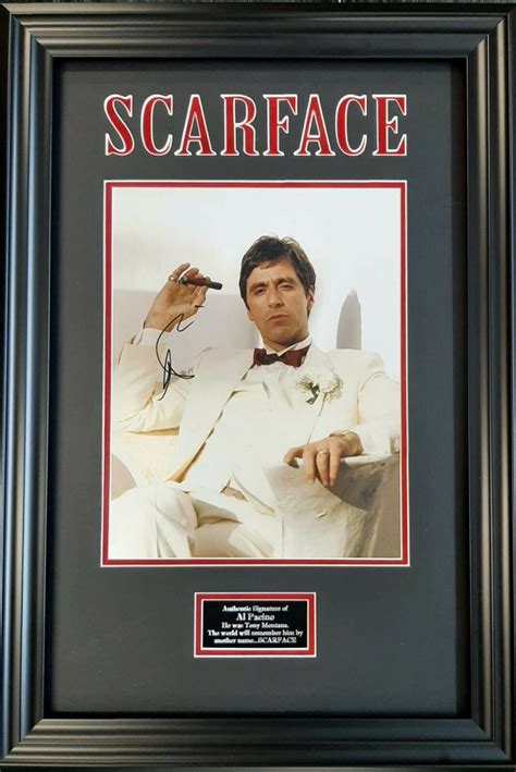 Al Pacino Signed And Framed 11x14 Photo Scarface Aftal Coa Piece Of Fame